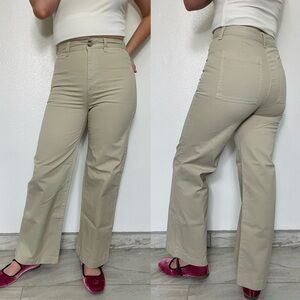 🌱5/$25🌱 Gap | Beige High Rise Stride Ankle Wide Leg Pants